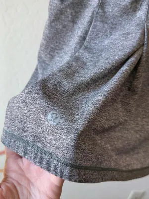 Lululemon Pace Rival Skirt Skort Grey Black thumbnail 5