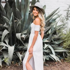 ✨ Pearl White Maxi Dress✨ White Size L thumbnail 6