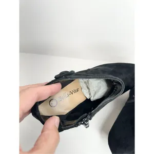 Bella Vita Booties Womens‎ Bindi Shoot Black Kid Suede Leather Size 8 WIDE thumbnail 7
