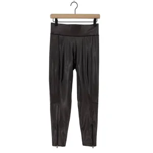 ALC Frank NWT Emile Vegan Leather‎ Legging Carob Brown Size 6 thumbnail 4