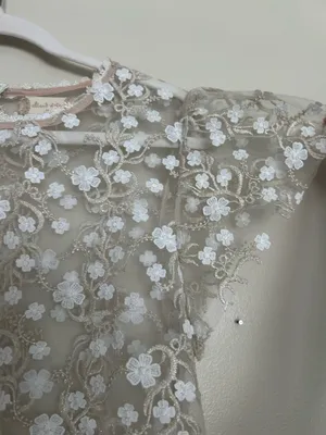 Altar’d State floral appliqué sheer top thumbnail 5