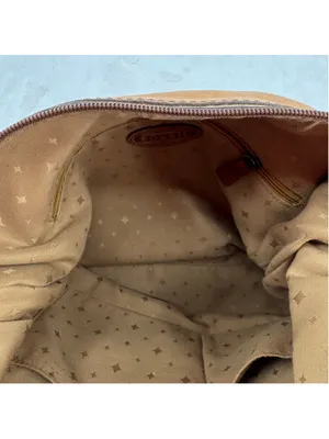 Vintage Y2K Fossil Bag Camel Brown Genuine Leather Butter Soft Shoulder Hobo thumbnail 8