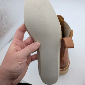 Diemme Alberone $450 Tan Leather Chelsea Duck Boots Made Italy Size 41 Lug Sole thumbnail 8