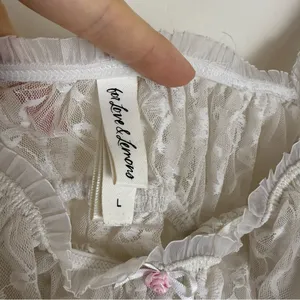 FOR LOVE & LEMONS white Belle Long Line Bra thumbnail 8