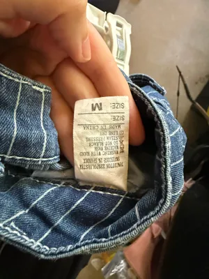 Navy blue pinstripe flare jeans Size M thumbnail 5