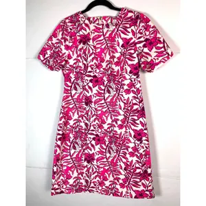Lilly Pulitzer Mila Dress Size 6 Elderflower Blossom Lil Escape Plan Pink Floral thumbnail 2