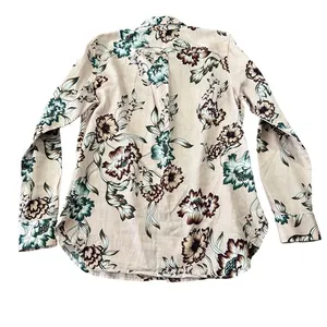 Lauren Ralph Lauren Pale‎ Pink Floral Cotton Button Down Shirt Delicate Feminine thumbnail 10
