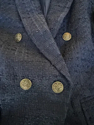 Navy Tweed Blazer thumbnail 3