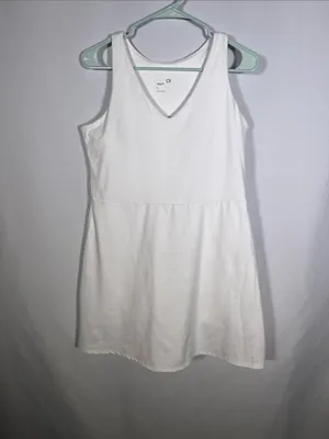 Gap GAPFIT WOMENS ACTIVEWEAR MINI DRESS WHITE LARGE thumbnail 2