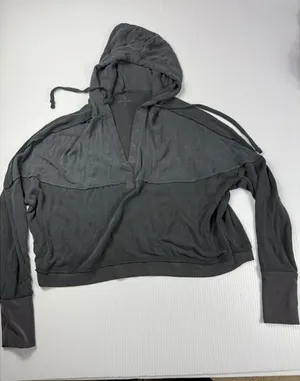 Rock Revival AS Revival Hoodie Womens‎ S Gray Pullover Crop Sweatshirt Hooded Long Sleeves thumbnail 1