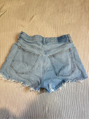 Abercrombie & Fitch Light Wash Denim Cutoff Shorts thumbnail 2