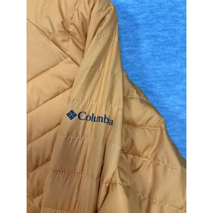 Columbia Powder Lite Jacket Womens 2X Mustard Yellow Omni-Heat Puffer WW1498 thumbnail 5