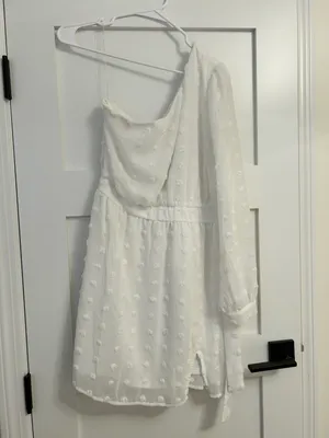 Pink Lily Love You More White Dress thumbnail 5