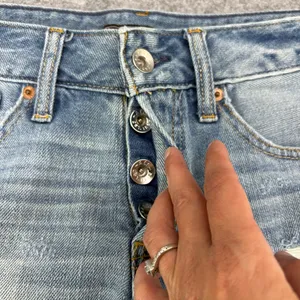 Abercrombie & Fitch boyfriend Jean Shorts size 26 100% cotton thumbnail 4