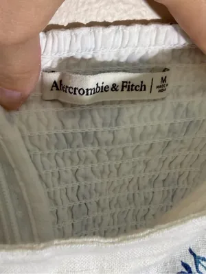 Abercrombie Linen-Blend Wide Strap Mini Dress Coastal Beach thumbnail 6