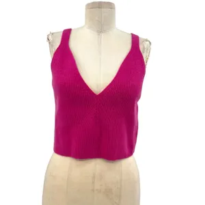 J.‎ Crew Cashmere-Blend Cropped Sweater-Tank Icy Rose Pink Size XXL thumbnail 3