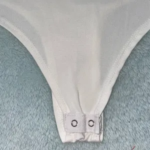 White Striped-Trim Bodysuit thumbnail 3