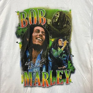 Bob Marley Roots, Rock, & Reggae Jamaican Tropical Tee 2X thumbnail 2