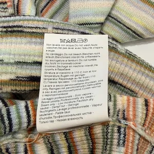 Missoni Womens Wool Striped Pullover Sweater Size S Italian Luxury Designer thumbnail 9