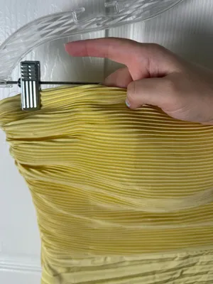 Dress The Population Kinley Dress in Butter Yellow S thumbnail 3
