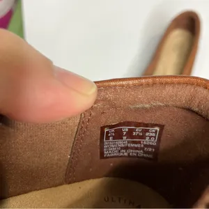 Clarks brown leather loafers slip‎ on loafers business casual comfort women’s 7 thumbnail 5