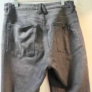 Good American Distressed Black Women's Jeggings thumbnail 3