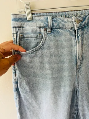 American Eagle Sz 10 Strigid Mom Jeans high rise denim Pants thumbnail 2