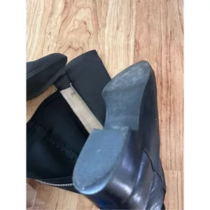 Michael Kors knee-high leather boots size small stretchy back thumbnail 8