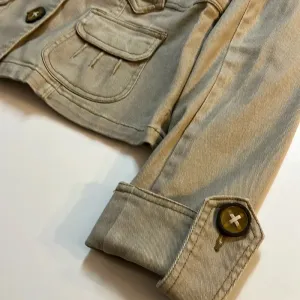 Luii jacket medium neutral jacket denim feel cotton blend cute buttons pockets Tan thumbnail 8