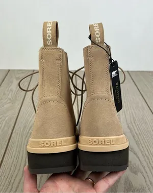 Sorel Women's Hi-Line Lace Boot US7 Canoe / Tawny Buff $185 thumbnail 6