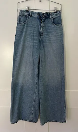Madewell Light Blue Wide Leg Jeans thumbnail 1