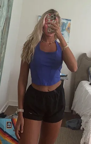 Amazon Blue Workout Top thumbnail 1