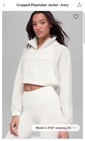 Alo Yoga Cropped Playmaker Jacket thumbnail 5