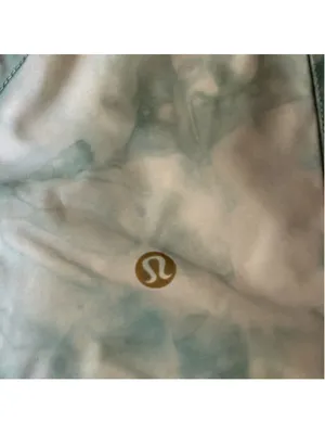 Lululemon track shorts V “4” diamond white washed marsh green athleisure sz 4 thumbnail 7