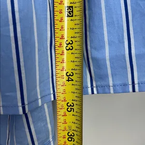 Tuckernuck Pomander Place Shades of Blue Stripe Tiered Cara Dress long sleeve S thumbnail 7