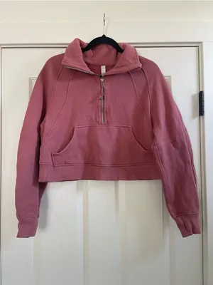 Women’s Lululemon Scuba Oversized Funnel Neck Half Zip Brier Rose XS/S thumbnail 6