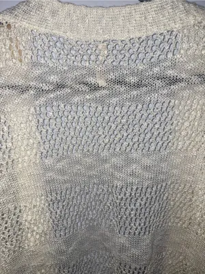 POL Open-Knit Cream Cardigan thumbnail 4
