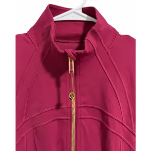 Lululemon Define Cropped Jacket Nulu Magenta Smoke‎ Gold Women's Sizes 8 thumbnail 3