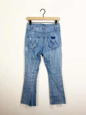 MOTHER The Hustler Ankle Fray Crashing Hard Jeans Size 27 thumbnail 5