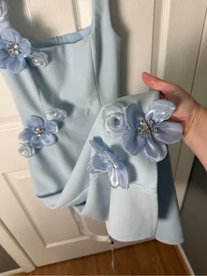 Elliatt Chantelle Dress in Blue XS thumbnail 9