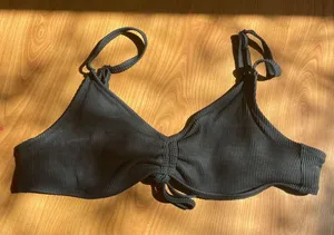 Aerie Black Bikini Top thumbnail 1