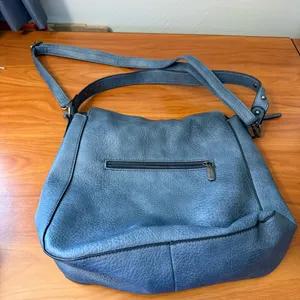 Montana West‎ Shoulder Purse Bag Blue Stud Detail Western Neutral Basic thumbnail 3