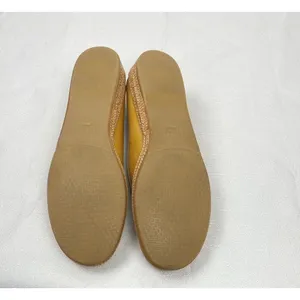 Stuart Weitzman Yellow Patent Leather Loafer Flats Braided Sole Women's 7 thumbnail 11