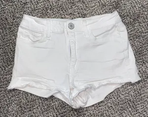 High-Rise Shortie Jean Shorts thumbnail 1