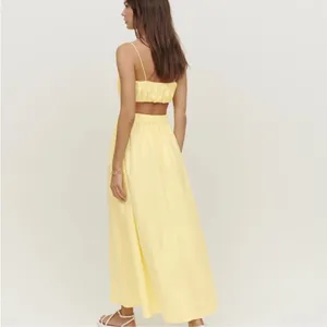NWT Reformation Brio Two Piece Yellow Skirt and Top thumbnail 2