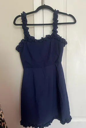 superdown navy mini dress thumbnail 1