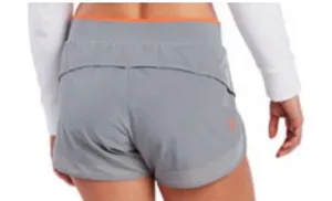 OTF Orangetheory Gray with Orange Athletic Shorts Size Large thumbnail 1