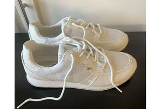 Women's Michael Kors Casual Textured Mesh Low Top Sneakers White LS23B 8.5 thumbnail 6