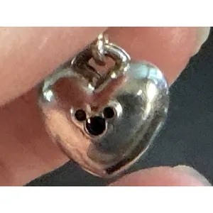 Pandora Disney Mickey Minnie Red Double Heart Dangle Charm S925 ALE Sterling thumbnail 5