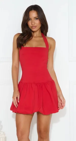 Hello Molly Perfectly Personality Halter Mini Dress thumbnail 1
